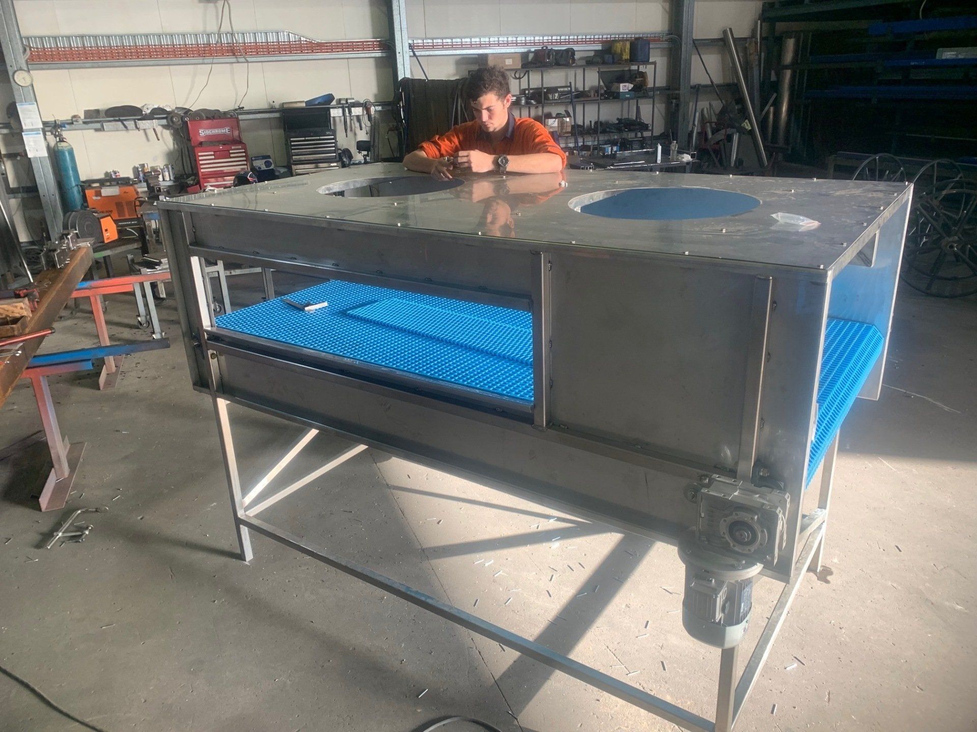 Stainless Steel Modular Belt Conveyor — Gallery in Ayr, QLD