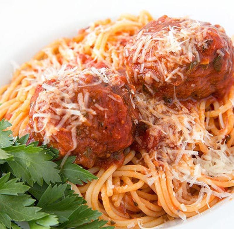 spaghetti and meatballs