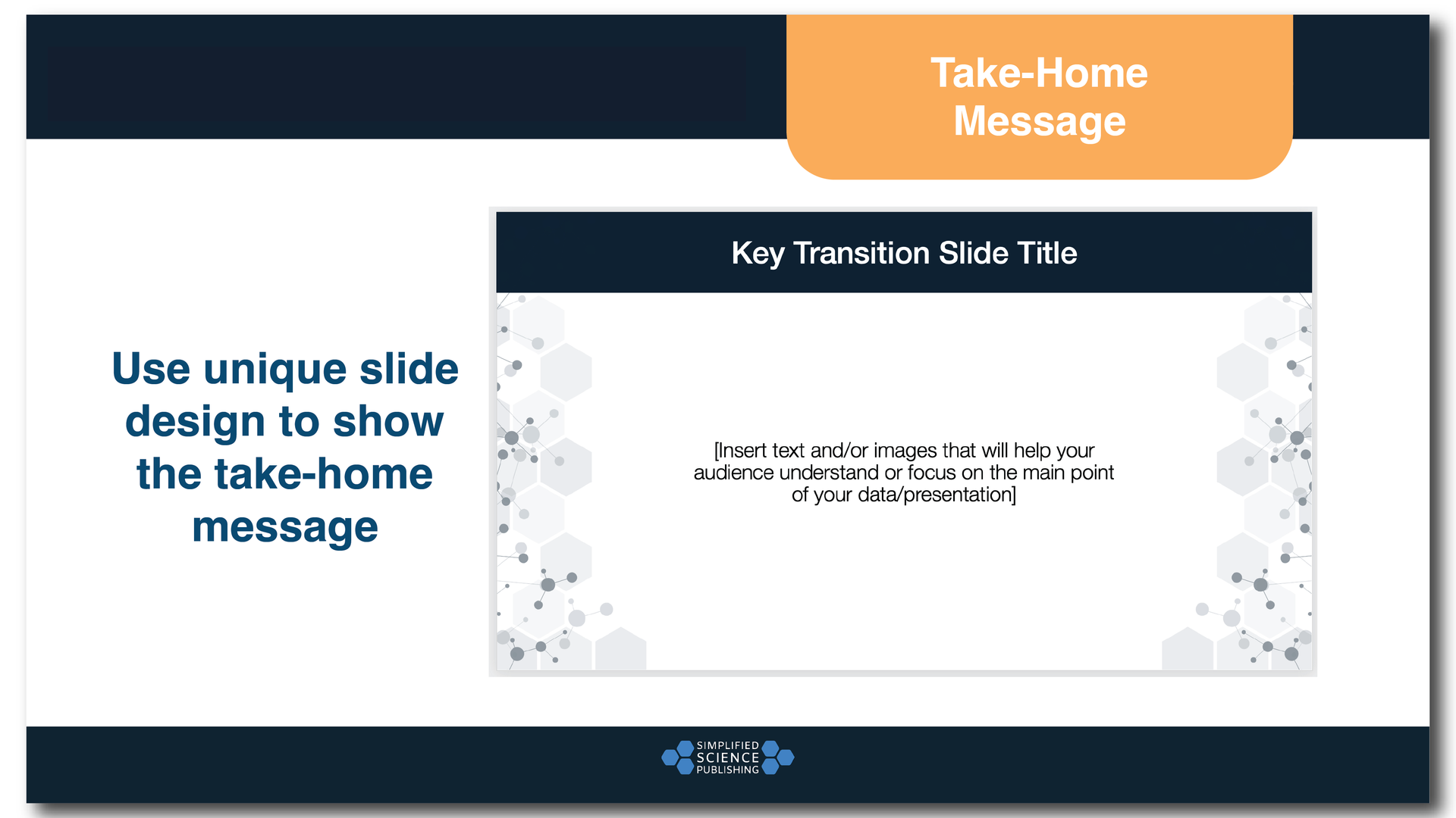 Take home message slide example