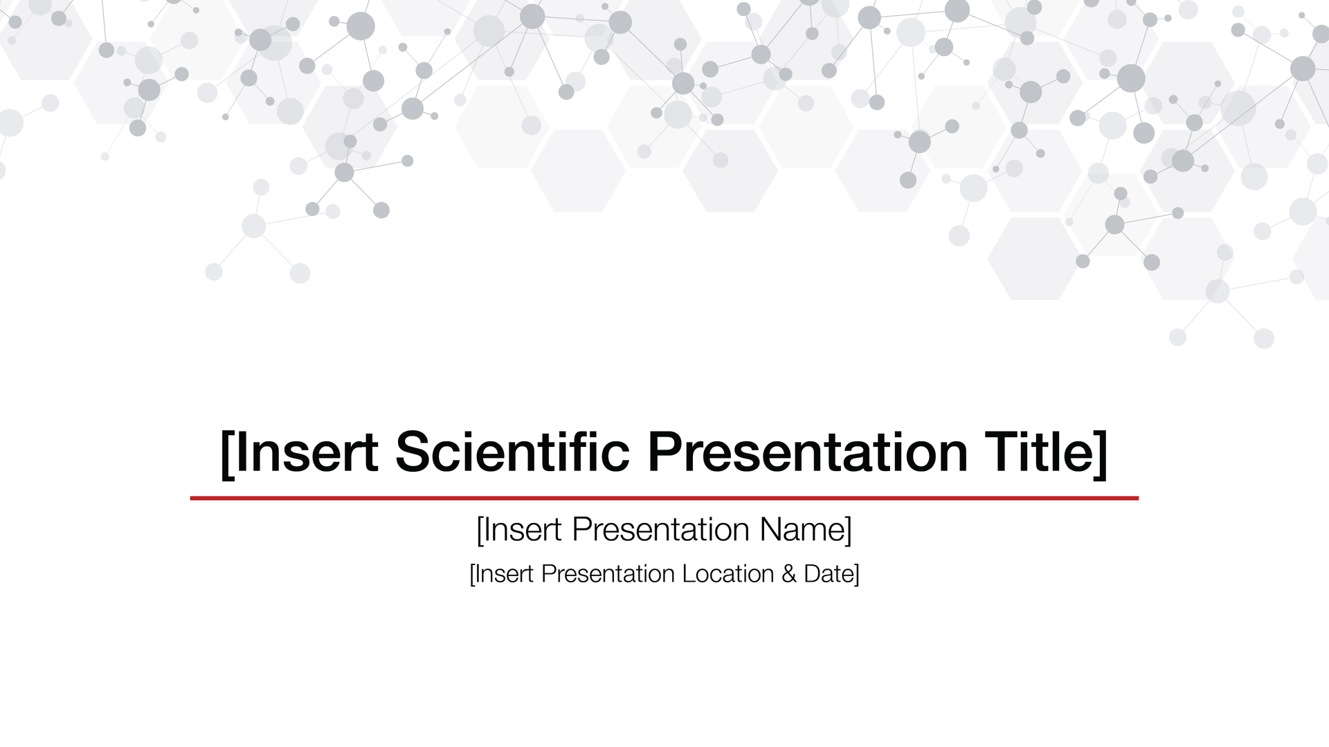 Title slide example for research talk with white background