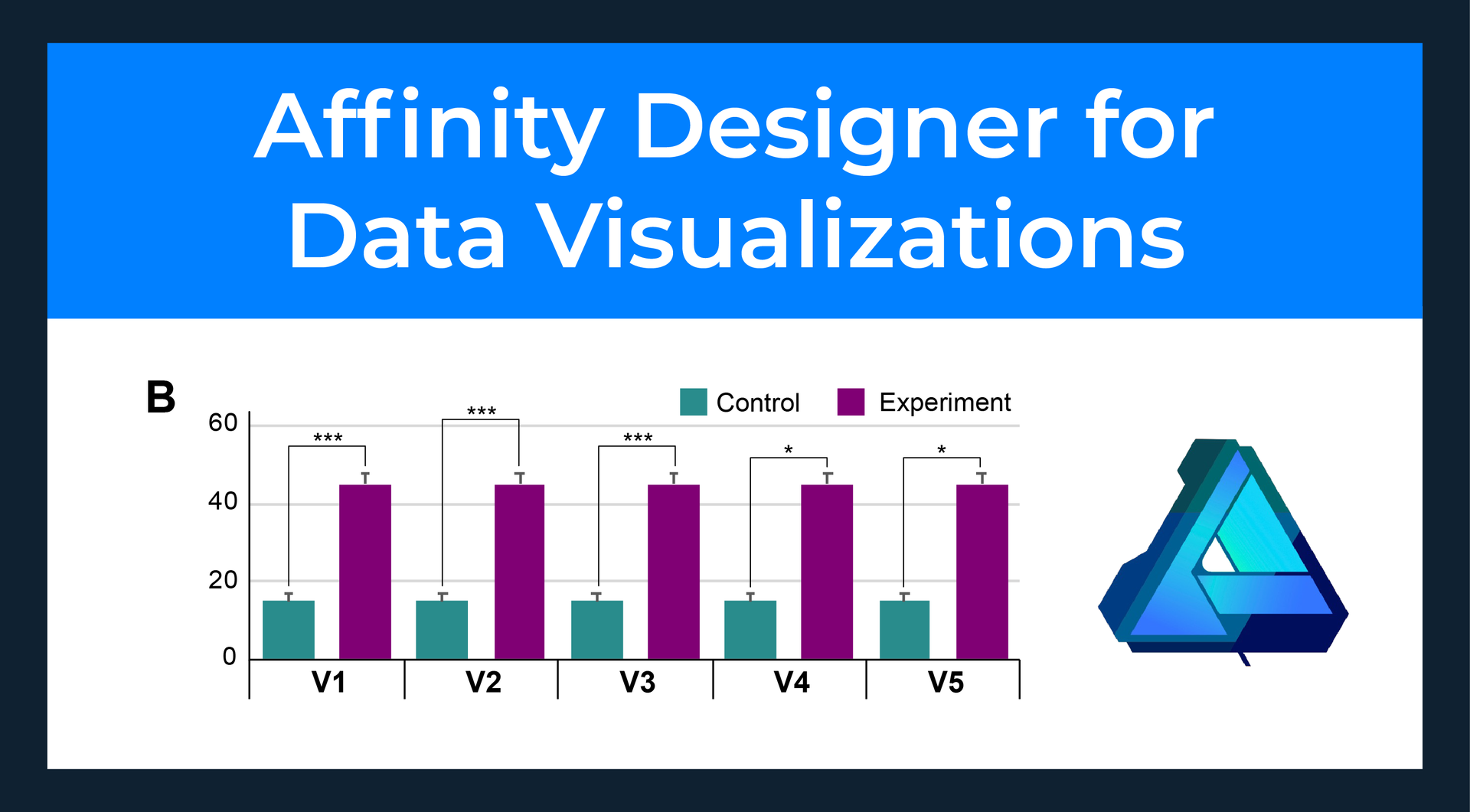 Data visualization example with Excel graph for Affinity Designer