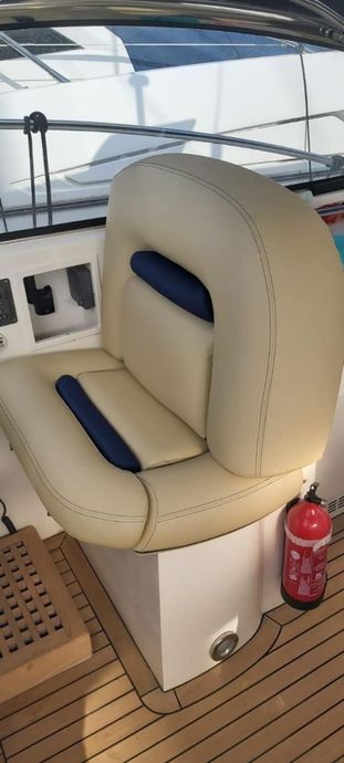 beige leather upholstery