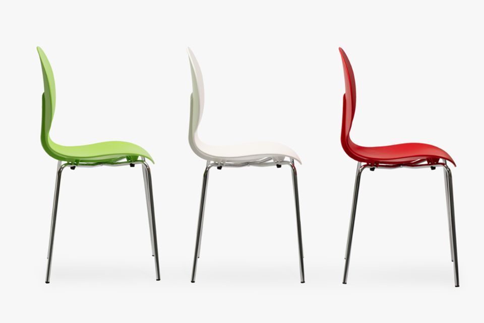 chairs in various colours