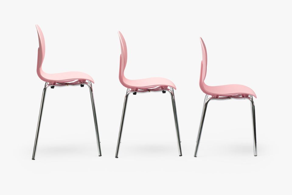 production coloured chairs