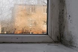 An empty basement with a brick wall and a white ceiling.