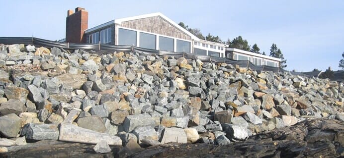 Large Rocks Seawall — Cape Elizabeth, ME — L.P. Murray & Sons, Inc.