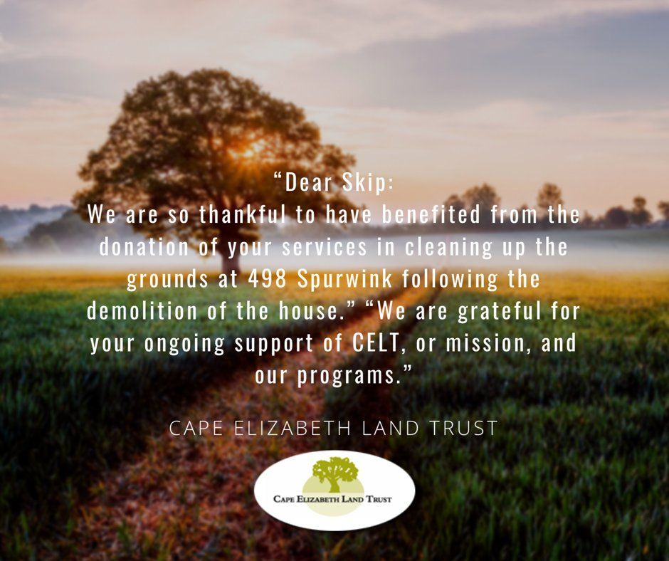 Cape Elizabeth Land Trust Quote — Cape Elizabeth, ME — L.P. Murray & Sons, Inc.