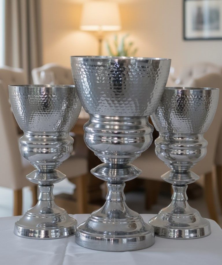 Silver Medium Flower Holder