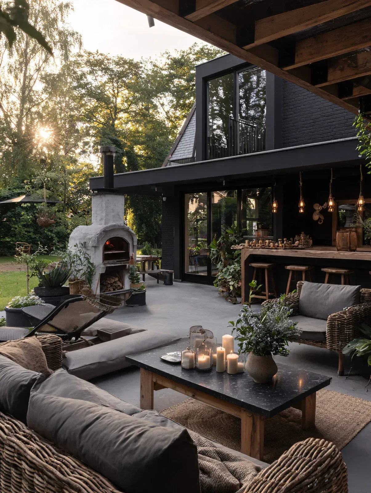 A yellow excavator is sitting on top of a pile of gravel.