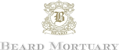 Beard Mortuary Logo footer in white text