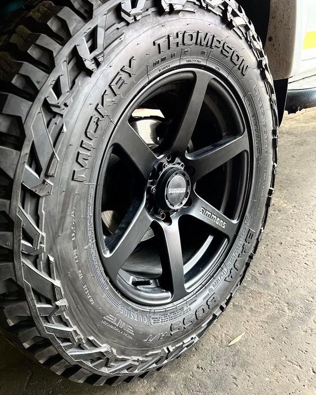 Close Up of a Tire and Wheel on a Truck — Capricorn Tyre & Mechanical in Yeppoon, QLD