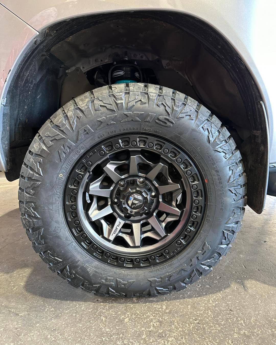 A close up of a tyre and wheel on a truck — Capricorn Tyre & Mechanical in Yeppoon, QLD