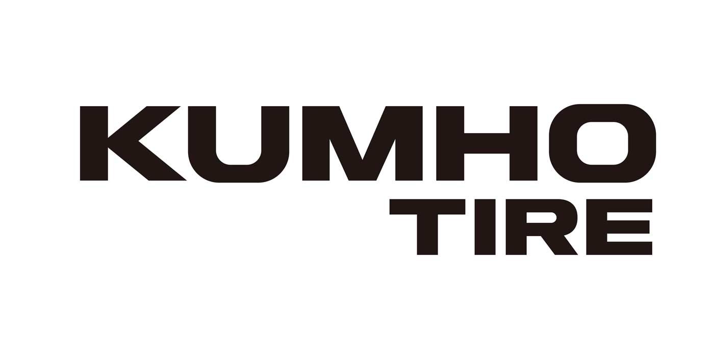 The kumho tire logo is black and white on a white background.