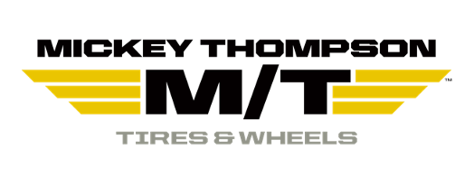 The logo for mickey thompson tires and wheels.