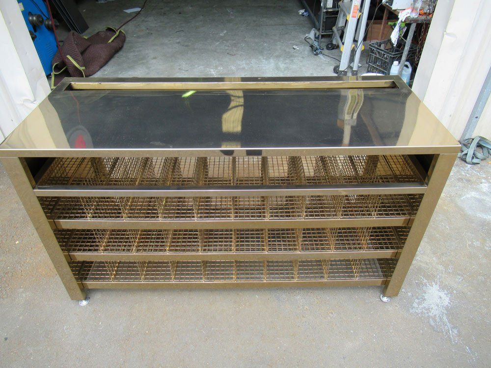 Shiny Metal Organizer — Powder Coating in Molendinar, QLD