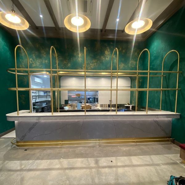 Information Area with Metal Frame Partition — Workshop Capabilities in Molendinar, QLD