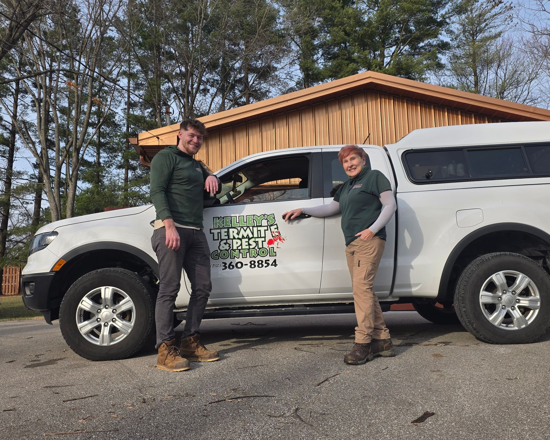 Spraying Pesticide — Bloomington, IN — Kelley's Termite & Pest Control Spraying Pesticide — Bloomington, IN — Kelley's Termite & Pest Control