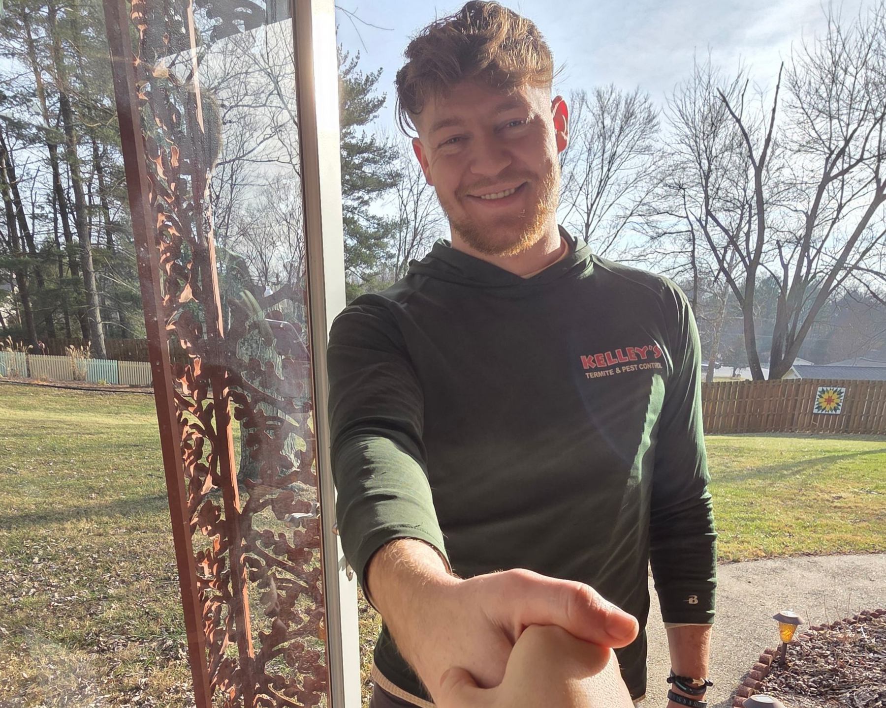 Spraying Pesticide — Bloomington, IN — Kelley's Termite & Pest Control Spraying Pesticide — Bloomington, IN — Kelley's Termite & Pest Control