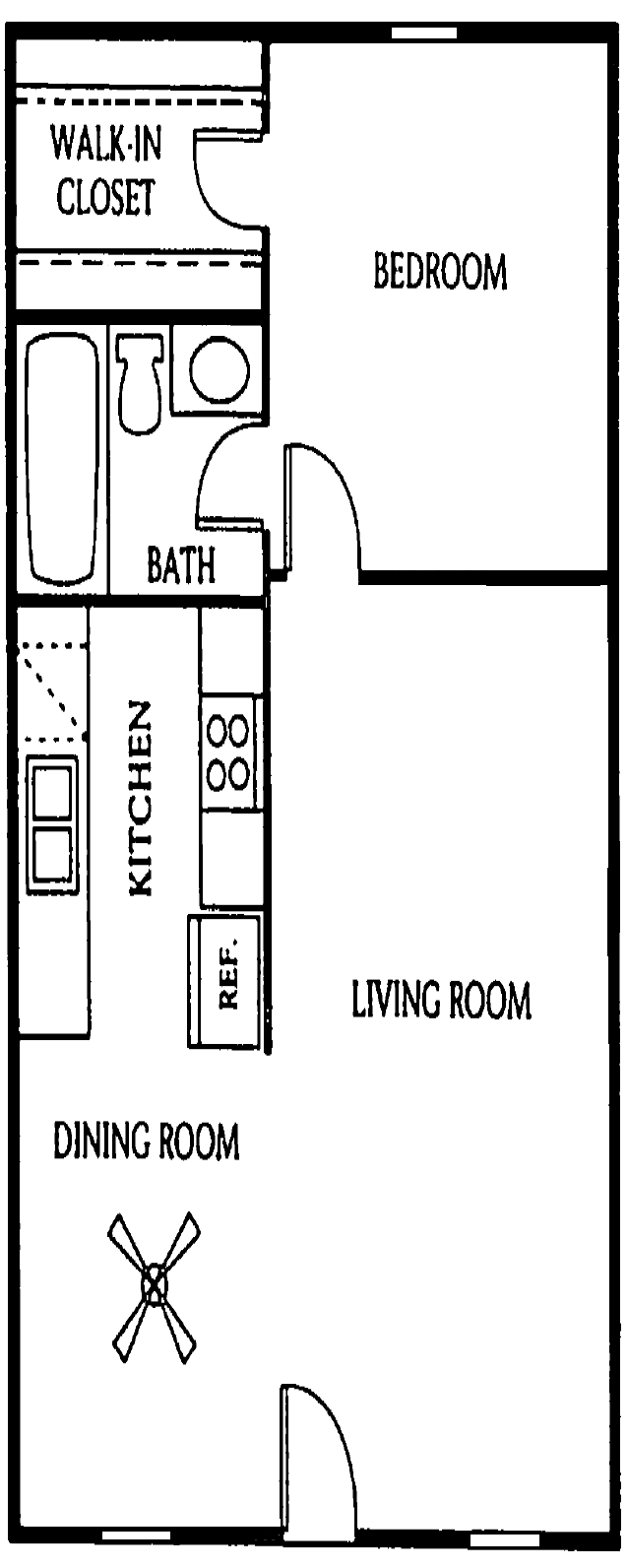 1 Bedroom Floor plan