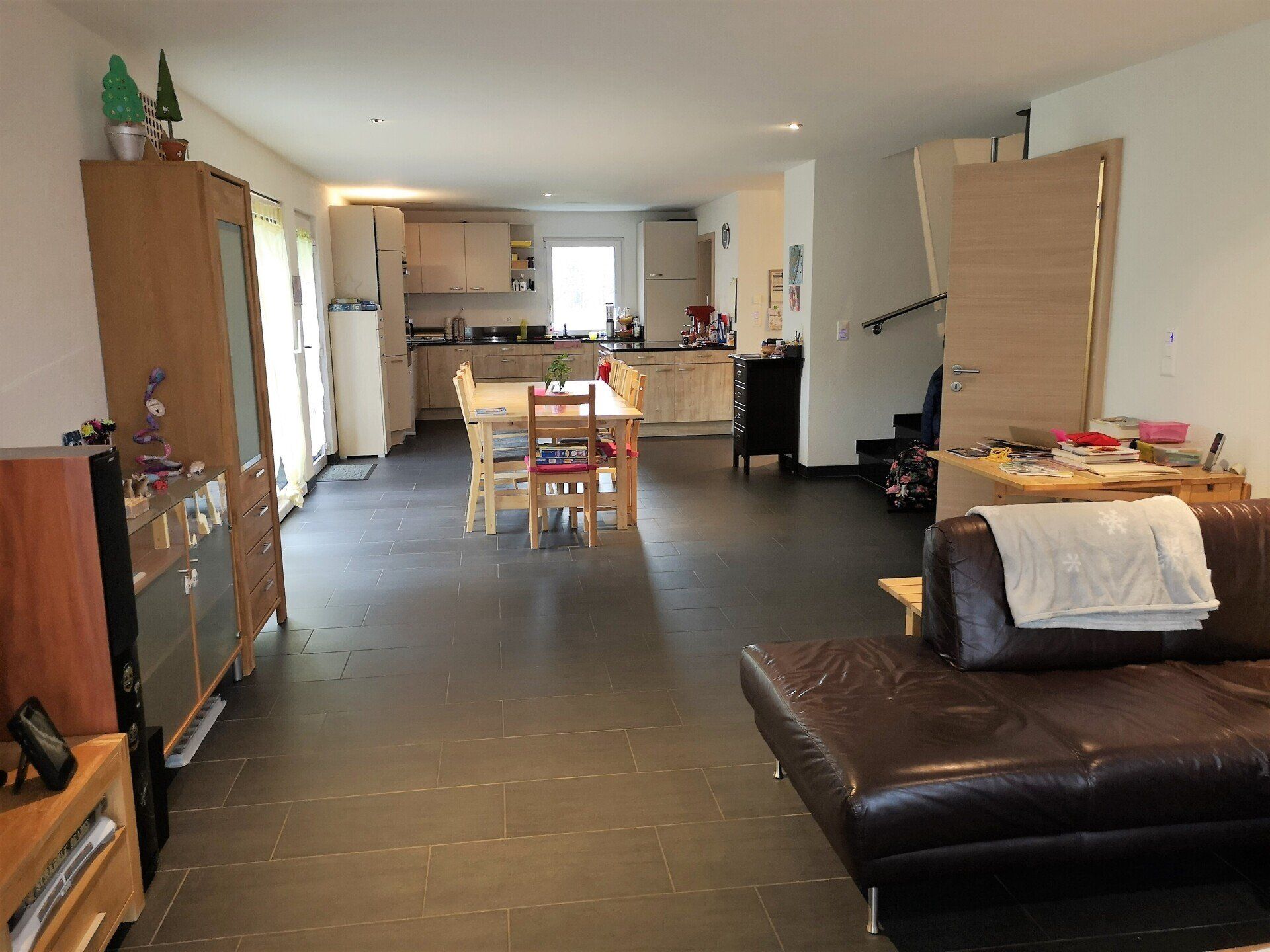 Appartement nord cuisine-salle à manger-salon-terrasse-balcon