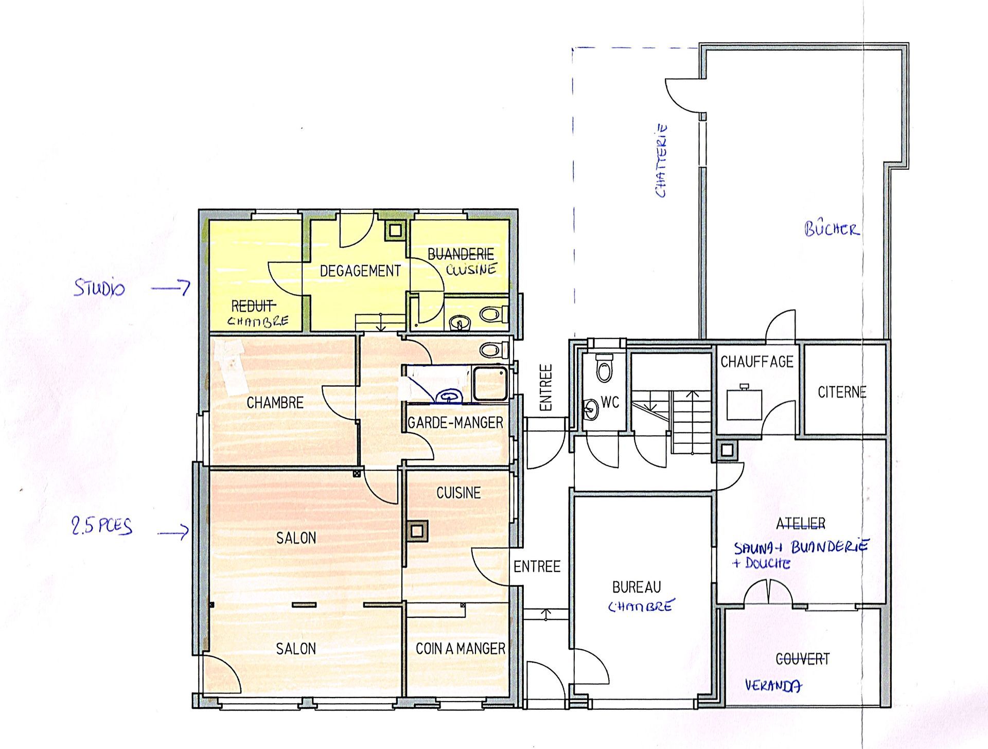 Plan rez-de-chaussée