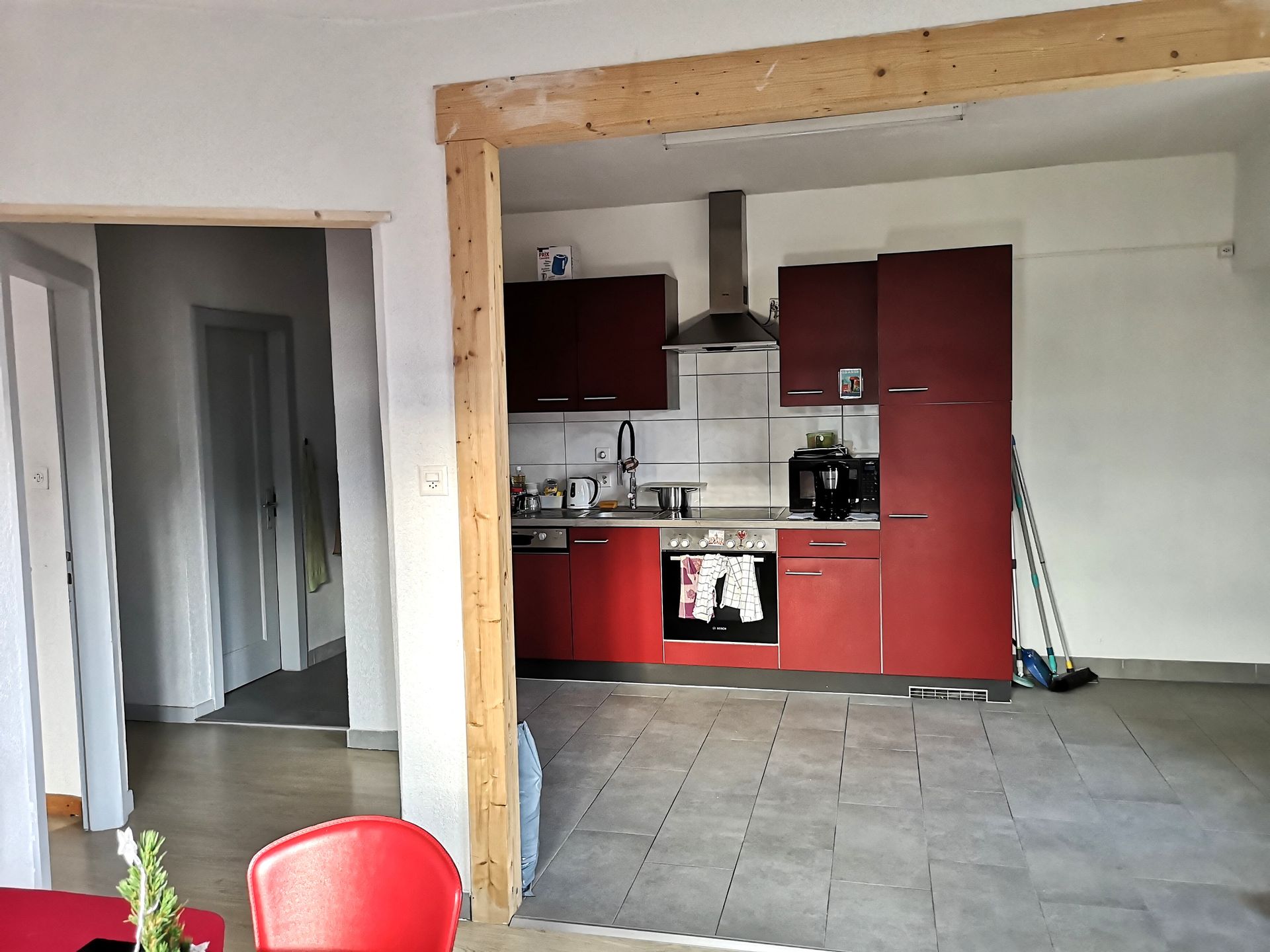 Cuisine ouverte sur salon/salle à manger