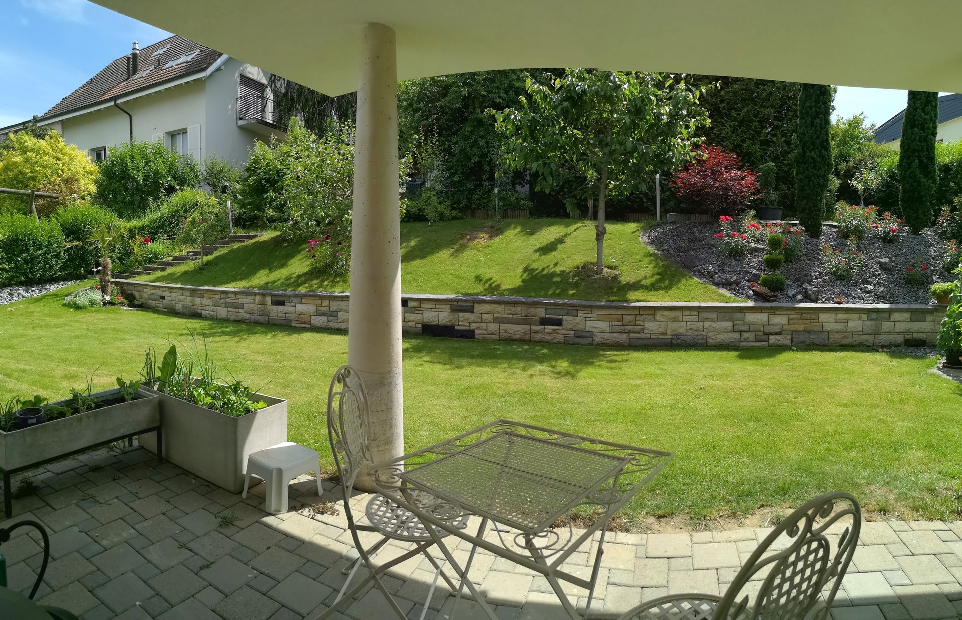 Vue depuis la terrasse Aussicht von Terrasse