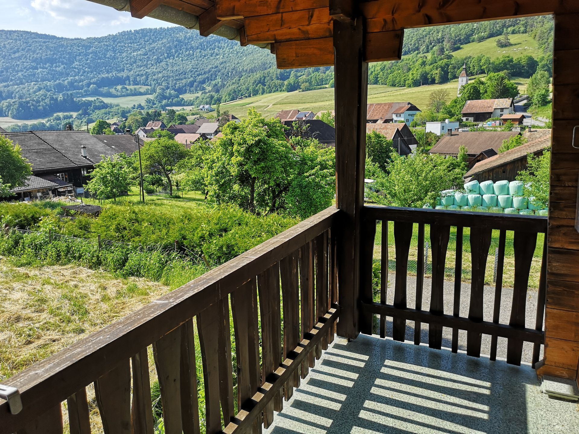 Vue depuis le balcon de la cuisine