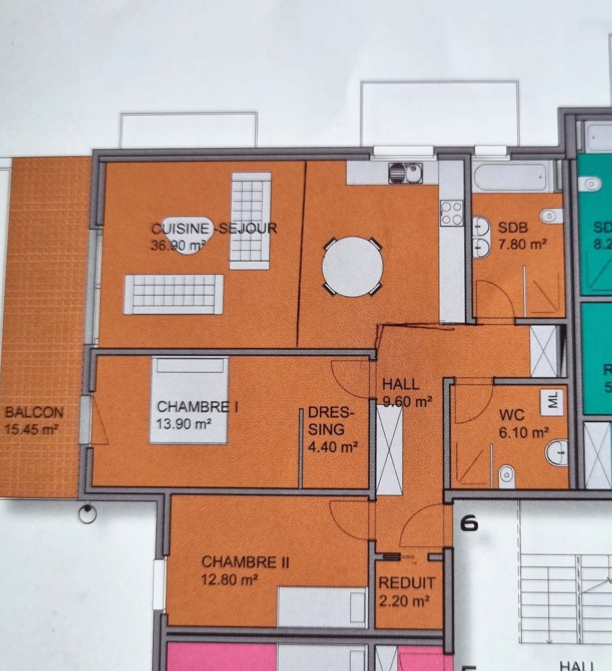 Plan en couleur