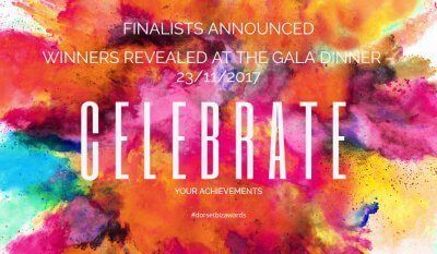 A poster that says ' finalists announced winners revealed at the gala dinner ' on it