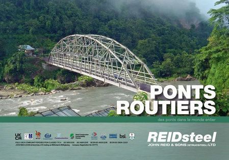 A poster for ponts routiers shows a bridge over a river