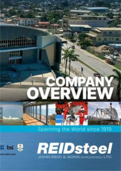 A company overview for reidsteel is shown