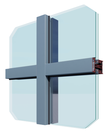A close up of a window with a cross on it