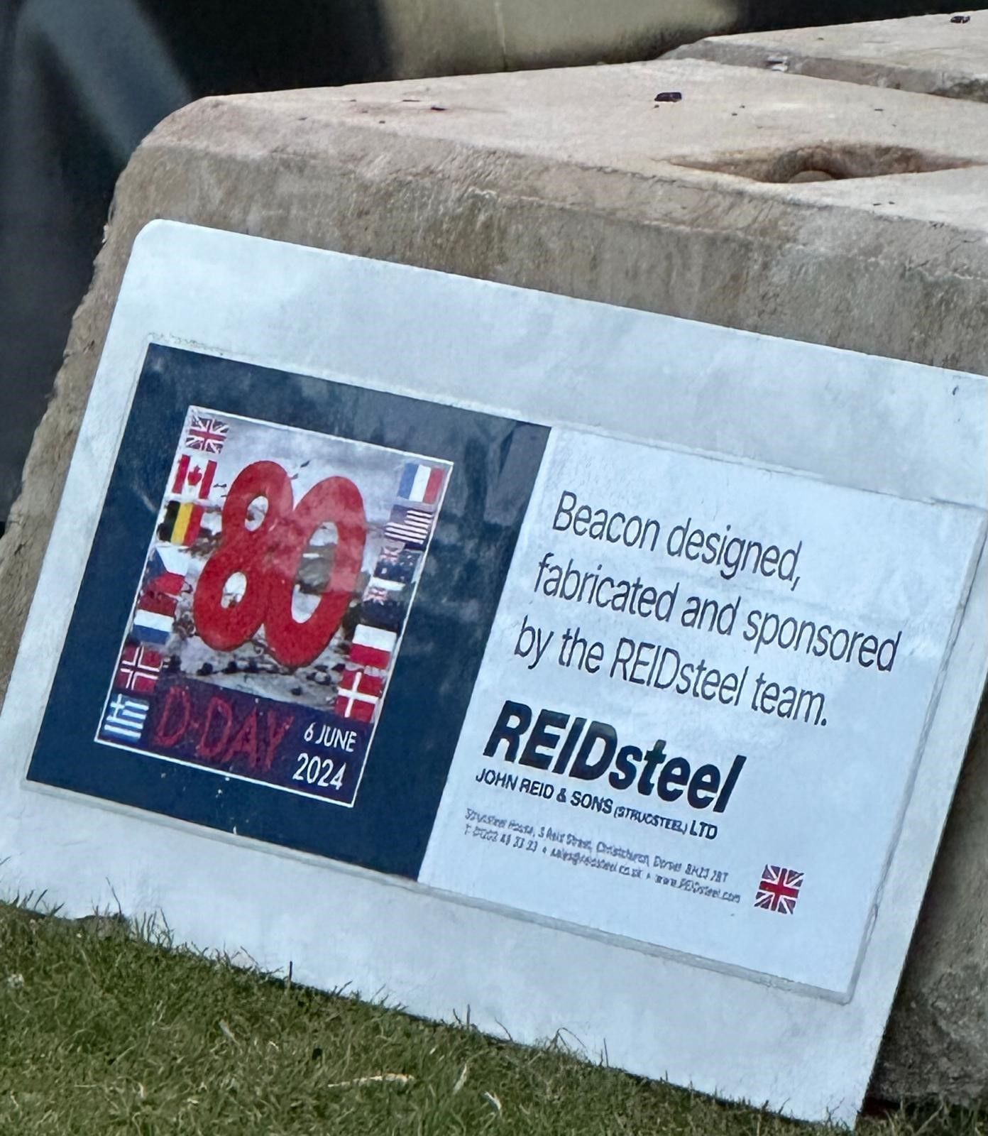 A beacon designed , fabricated and sponsored by the redsteel team.