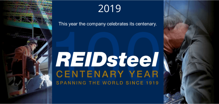 A poster for the reidsteel centenary year