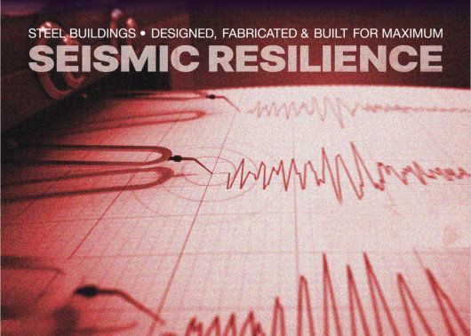 A book titled seismic resilience has a graph on the cover
