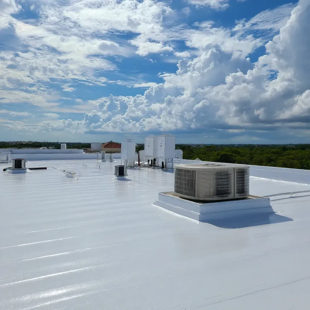 Our Lehigh Acres FL roof inspection and evaluation services cover commercial flat roofs, low-slope systems, and parapet walls.
