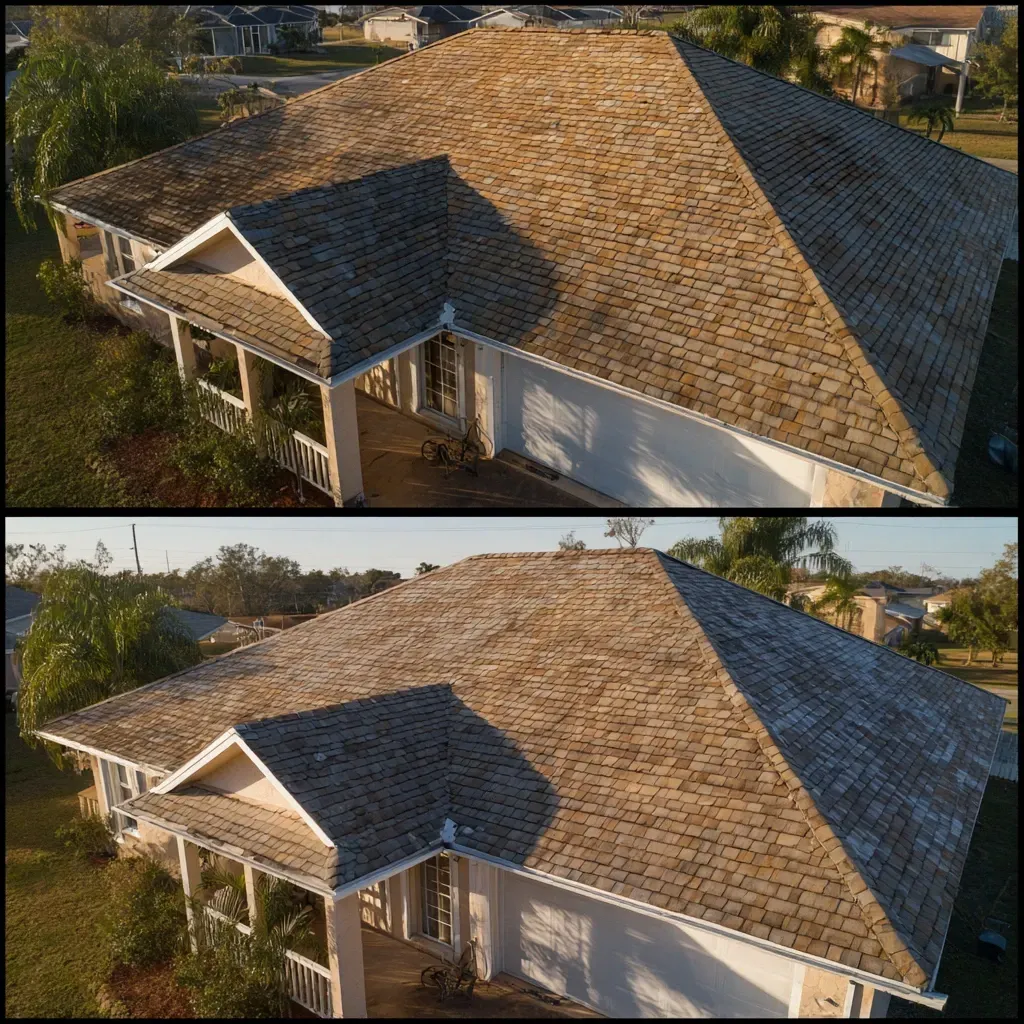 Asphalt shingle roofing Lehigh Acres FL for single-family homes, duplexes, and townhouses with high-performance synthetic underlayment.