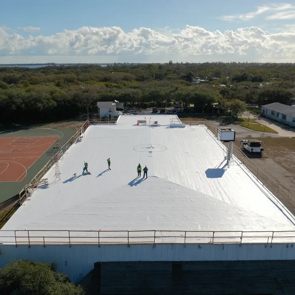 We install TPO reflective roofs across Lehigh Acres commercial zones, reducing air conditioning loads by up to 30%.