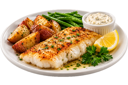 The best quality seafoods are at Joe's. Fresh White Fish!