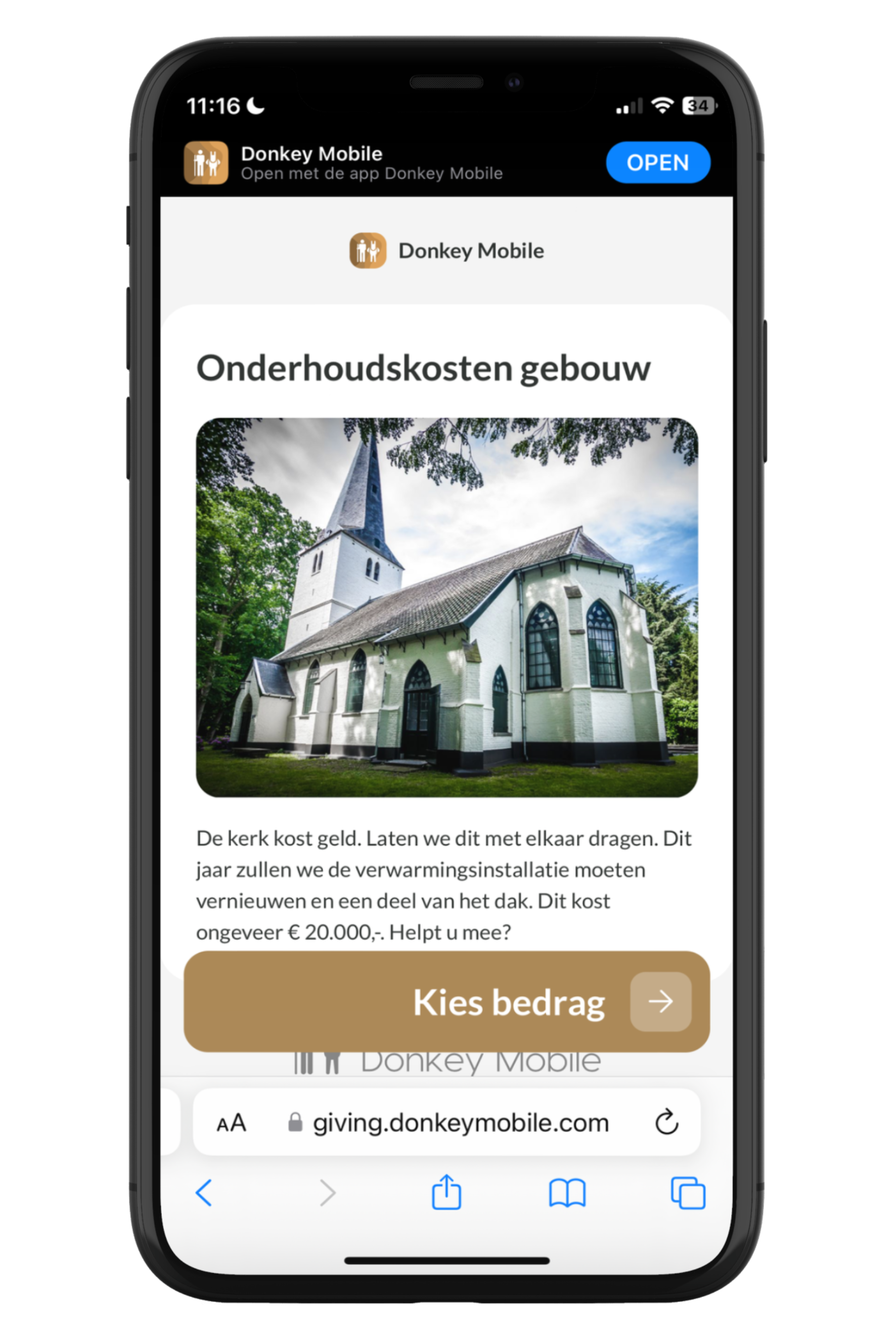 kerk app foto