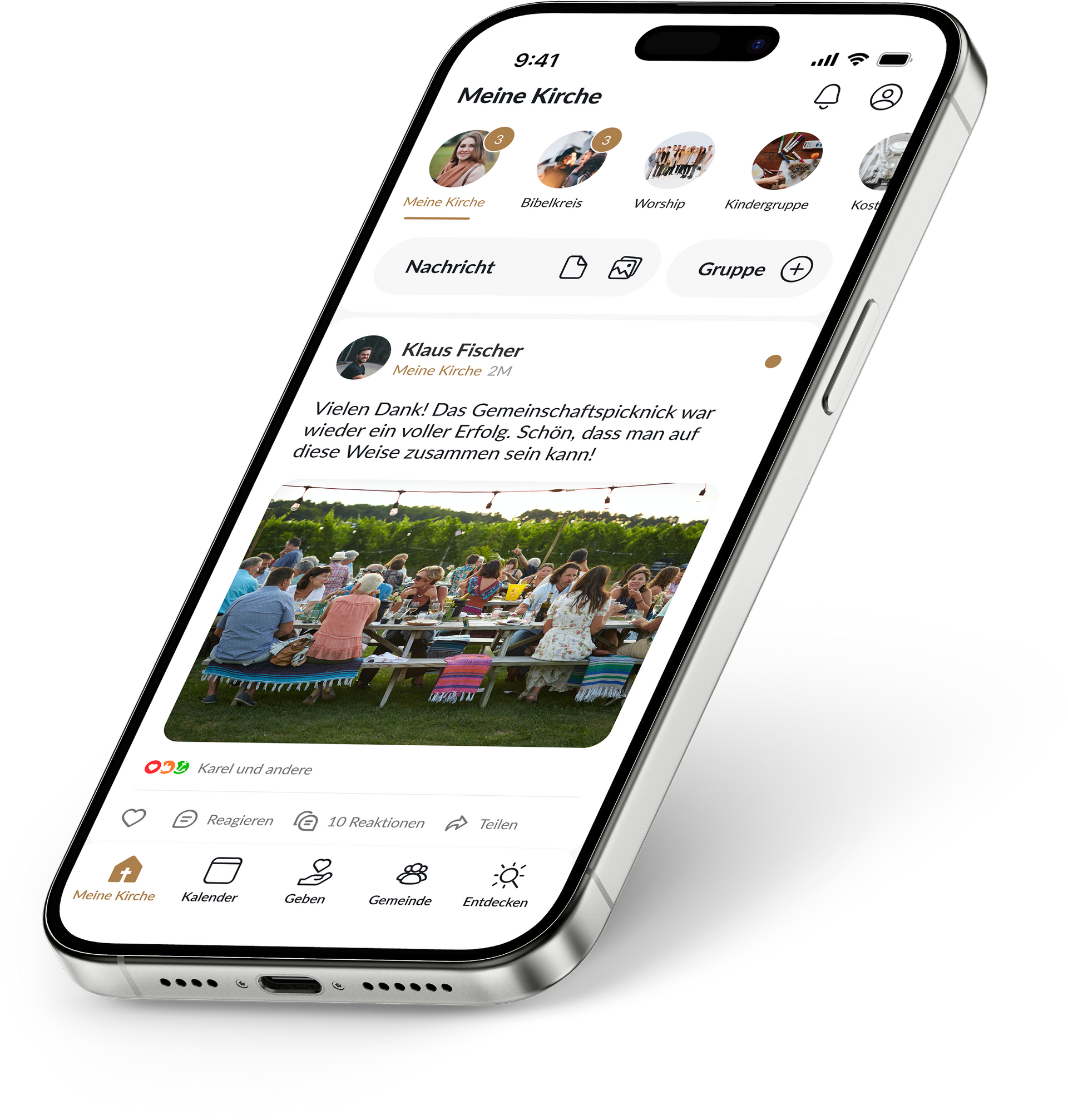Een mobiele telefoon met daarop de app van Donkey Mobile geopend.