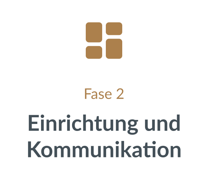 Einrichtung und Kommunikation der App