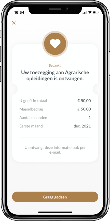 Gift geven in kerk app