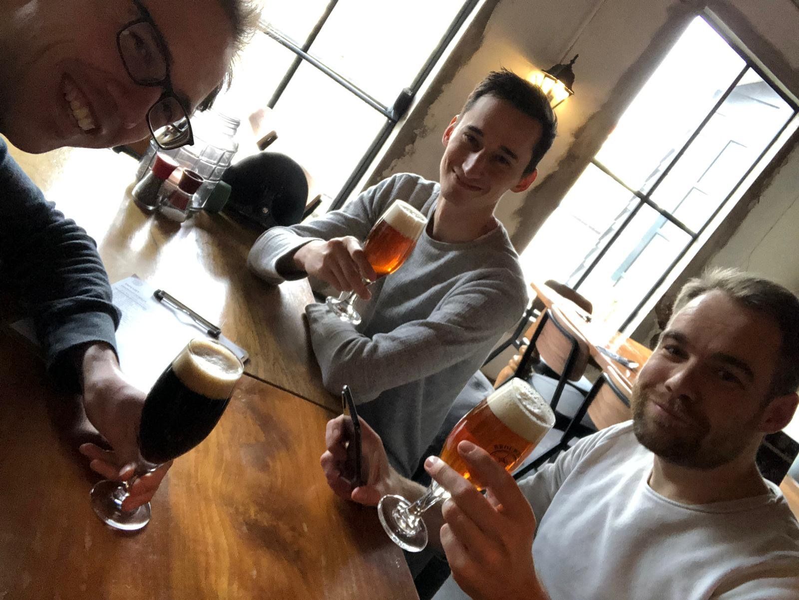 mannen met bier