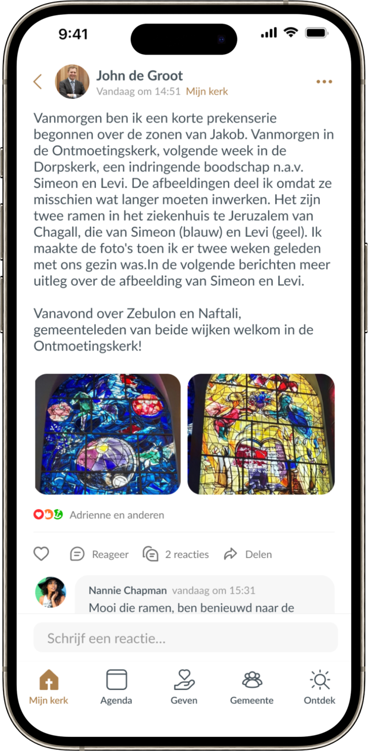 kerk app glas in lood