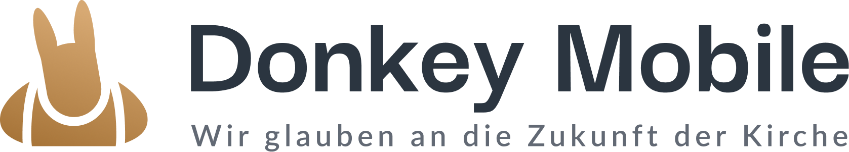 Logo donkey mobile kerk app