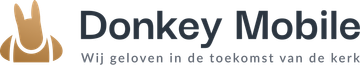 Logo donkey mobile kerk app