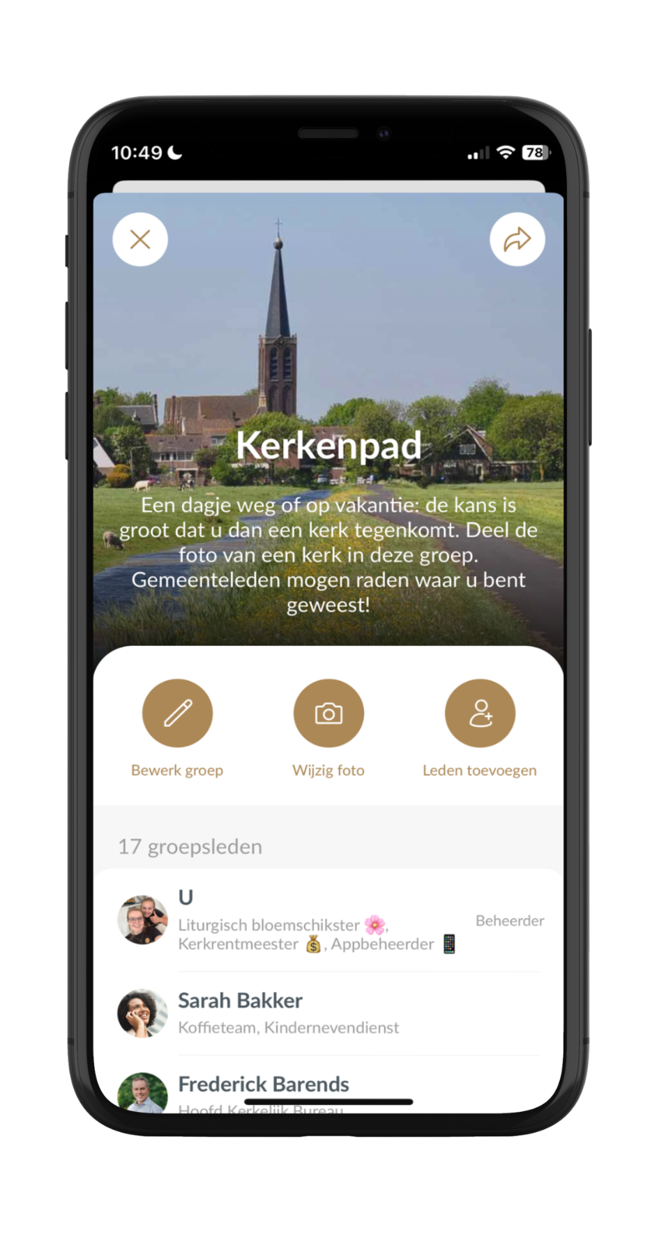 kerk app foto