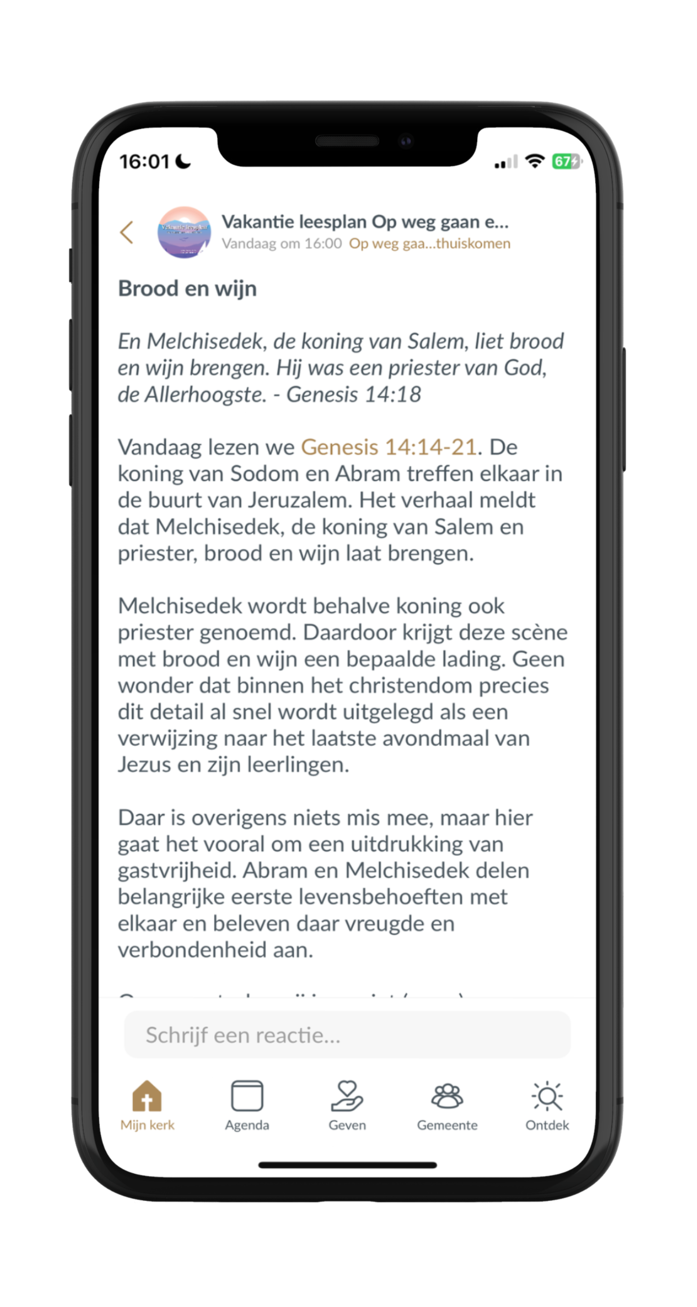 kerk app foto